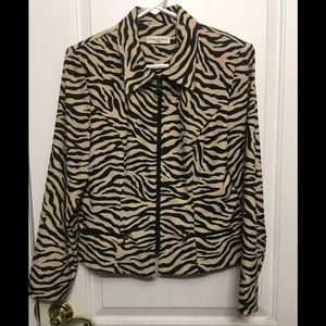 Women’s “Amanda Smith” Dress Jacket in Zebra Print